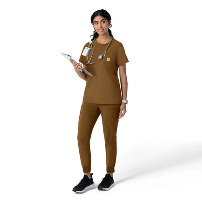 Women's Force Cross-Flex Crew Neck Scrub Top