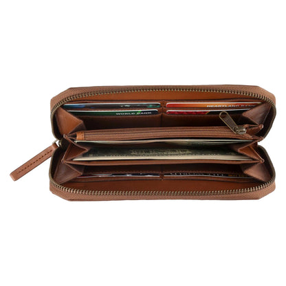 Women's Leather Clutch Wallet