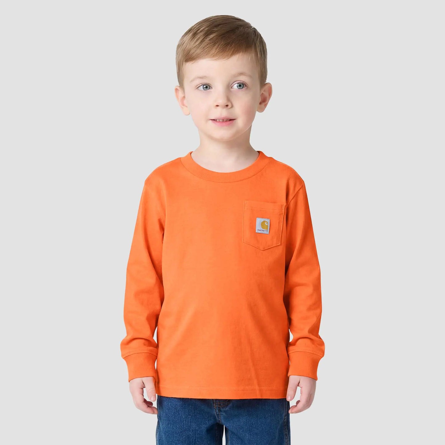 Boys' Long Sleeve Puppy Pocket T-Shirt (Toddler/Child/Youth)