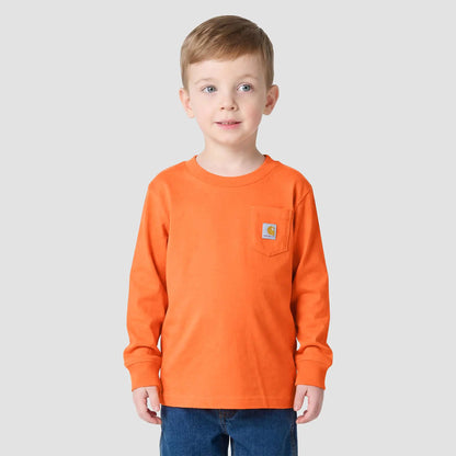 Boys' Long Sleeve Puppy Pocket T-Shirt (Toddler/Child/Youth)
