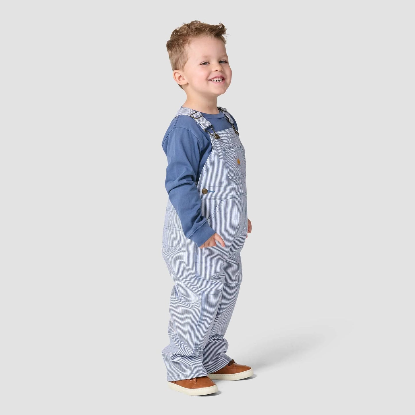Kids' Loose Fit Stripe Bib Overall (Baby/Toddler)