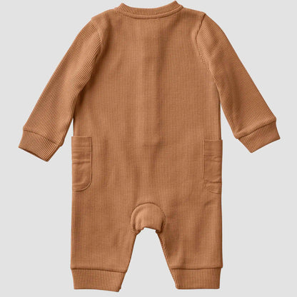 Kids' Long Sleeve Thermal Henley Coverall (Baby)