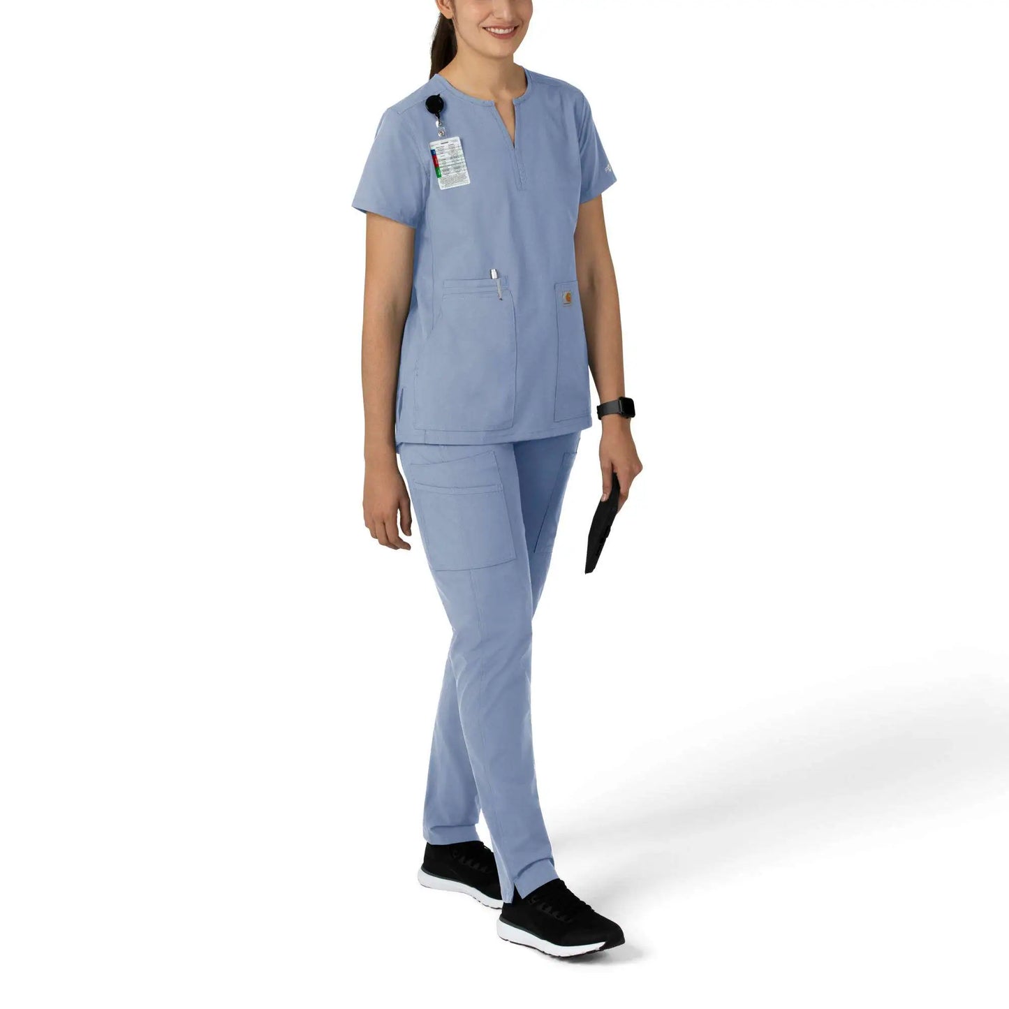 Women's Force Essentials Notch Neck Tunic Scrub Top