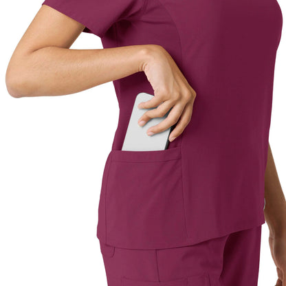 Women's Force Cross-Flex Knit Panel Scrub Top