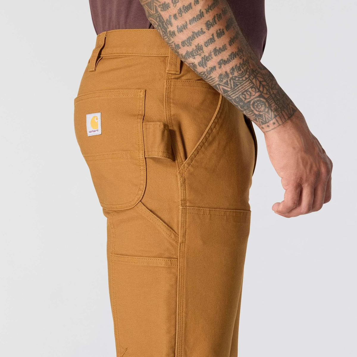 Slim Tapered Rugged Flex™ Duck Double-Front Dungaree