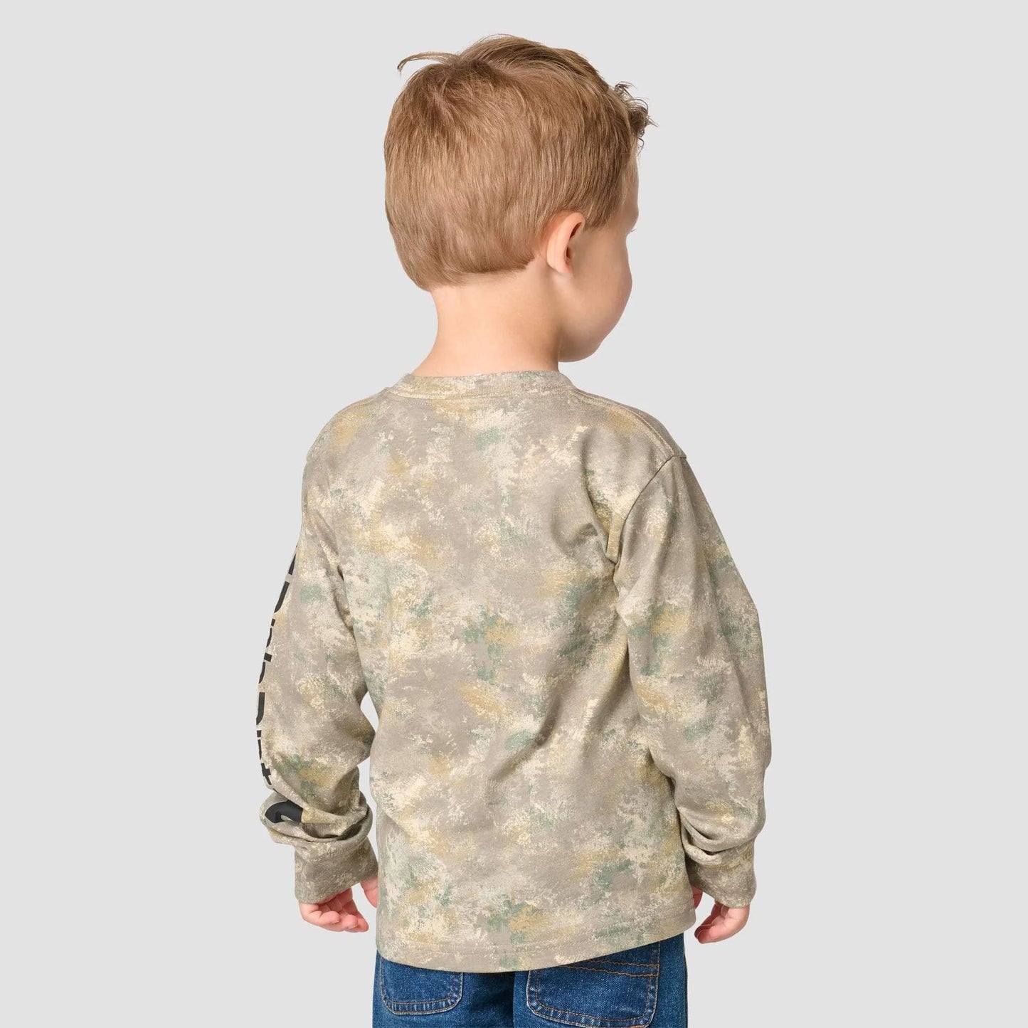 Boys' Long Sleeve Faded Camo Pocket T-Shirt (Toddler/Child/Youth)