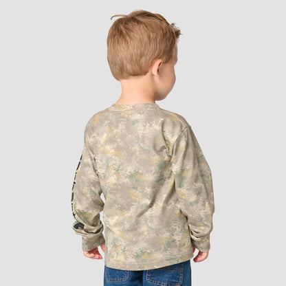 Boys' Long Sleeve Faded Camo Pocket T-Shirt (Toddler/Child/Youth)