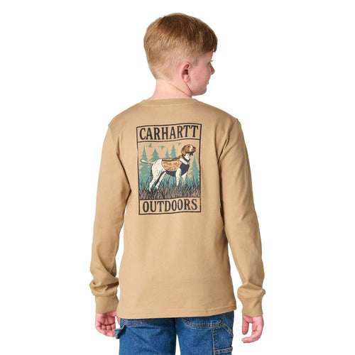 Boys' Long Sleeve Duck Camo Dog Pocket T-Shirt (Toddler/Child/Youth)