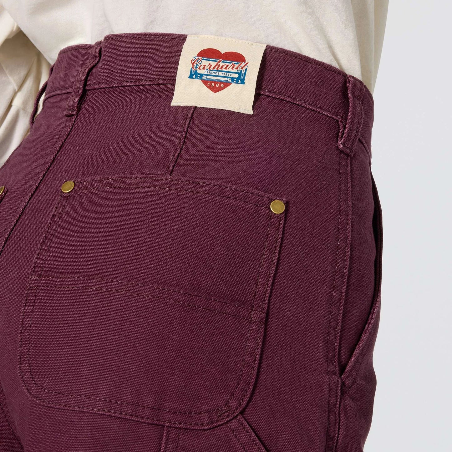 Women's Vintage Fit Double-Front Canvas Pant