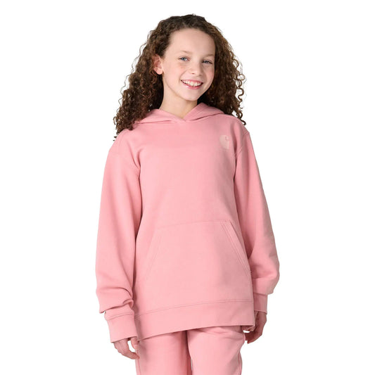 Girls' Long Sleeve Hooded Logo Sweatshirt (Child/Youth)