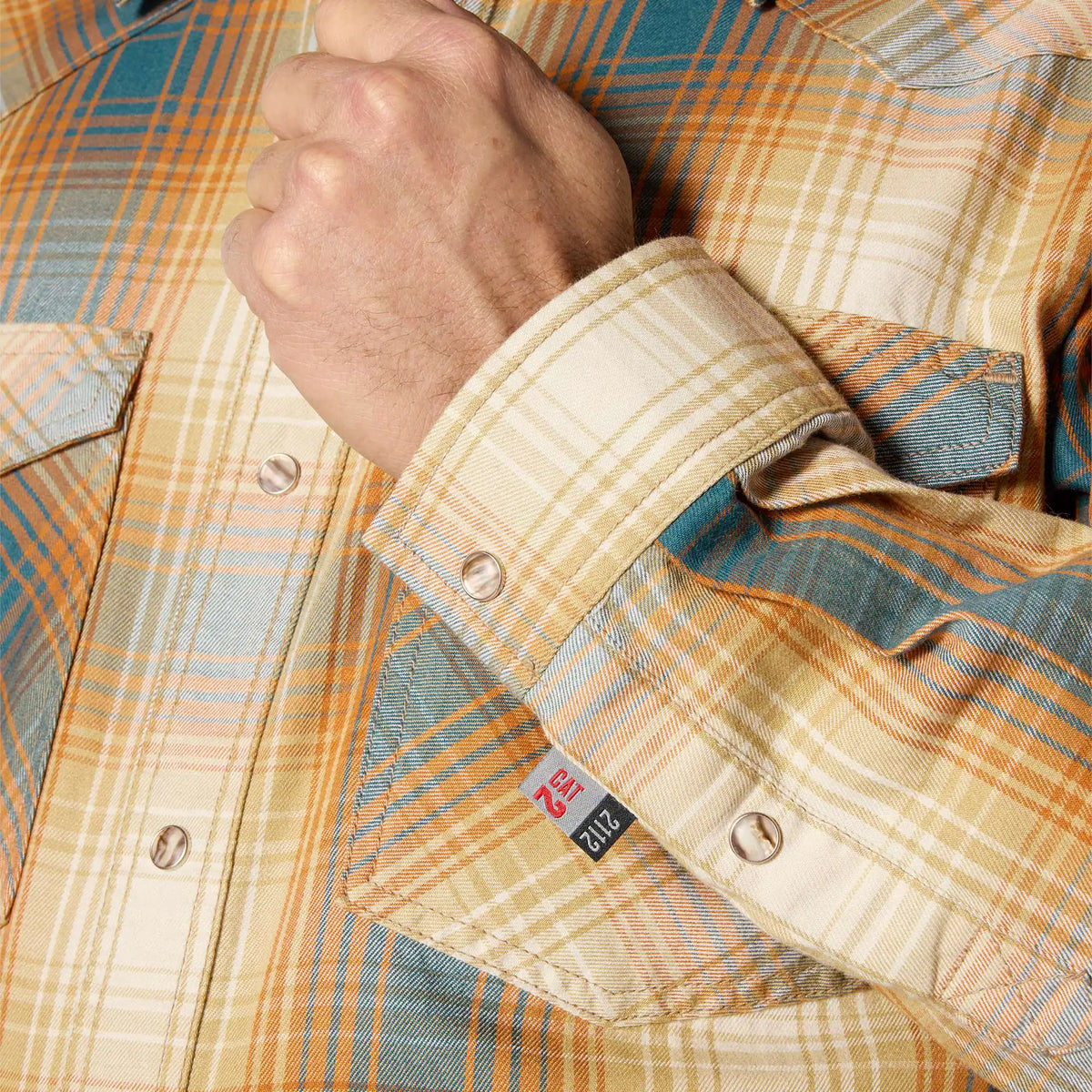 Flame Resistant Montana Relaxed Fit Midweight Twill Snap Front Plaid Shirt
