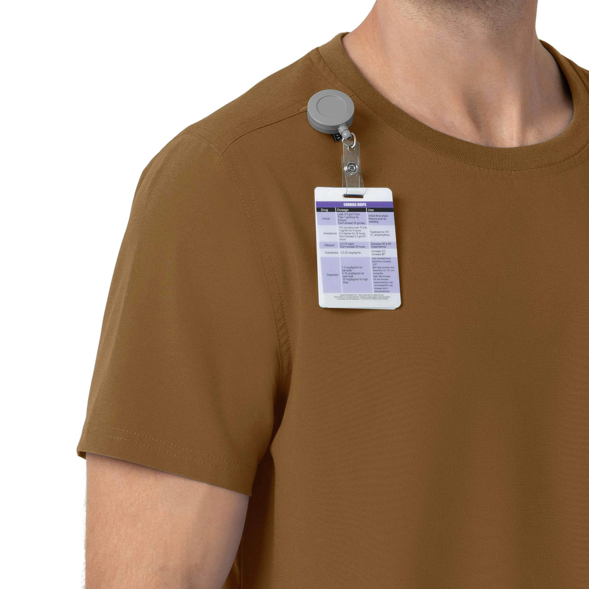 Force Cross-Flex Crew Neck Scrub Top