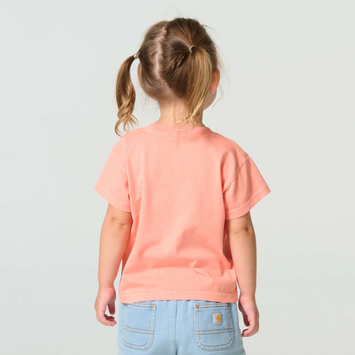 Girls' Short Sleeve Re-Engineered Garment Dye Pocket T-Shirt (Child/Toddler/Youth)