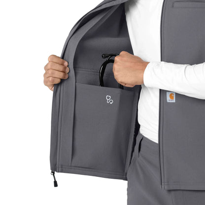 Rugged Flex® Men's Bonded Fleece Scrub Vest