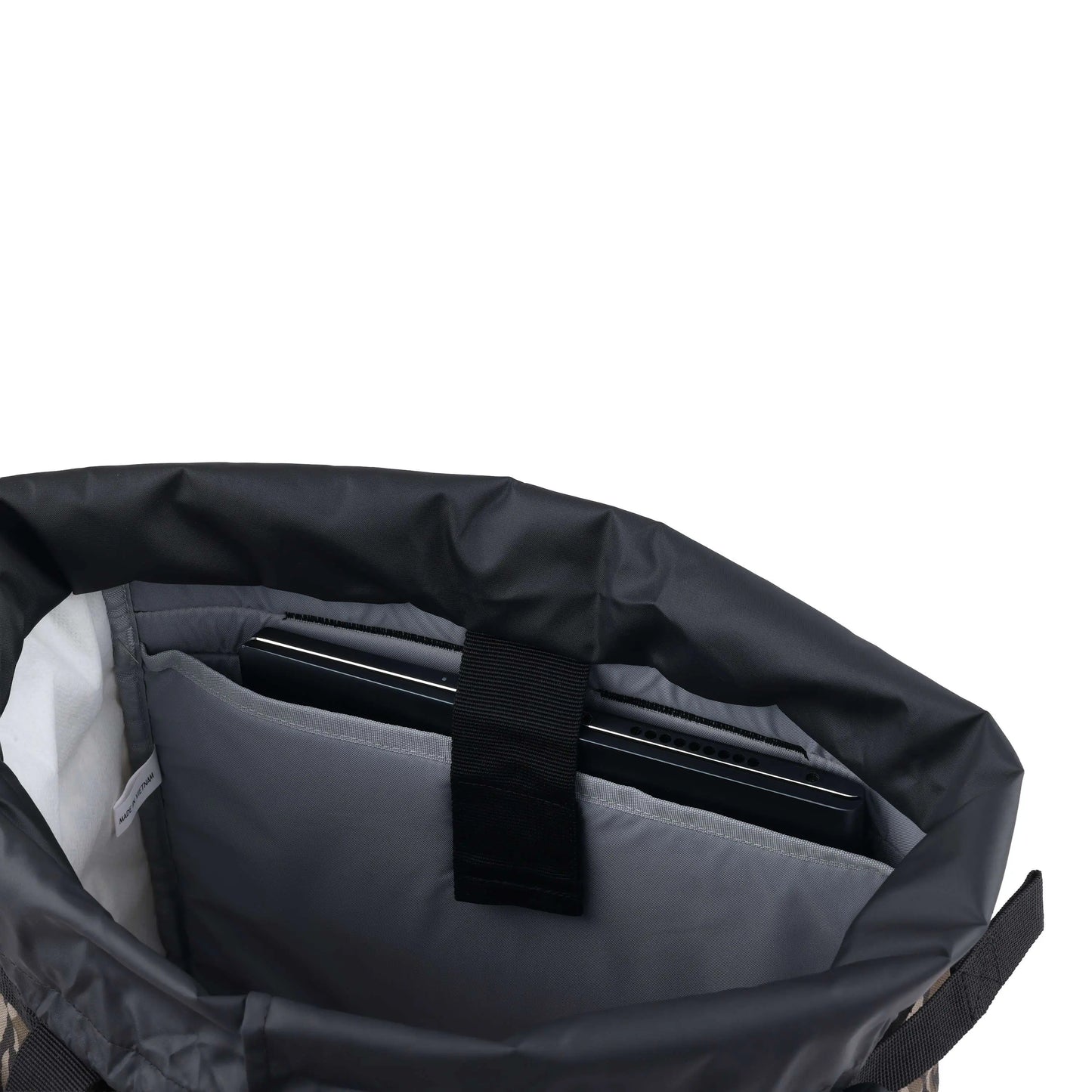 28L Nylon Cinch-Top Convertible Tote Backpack