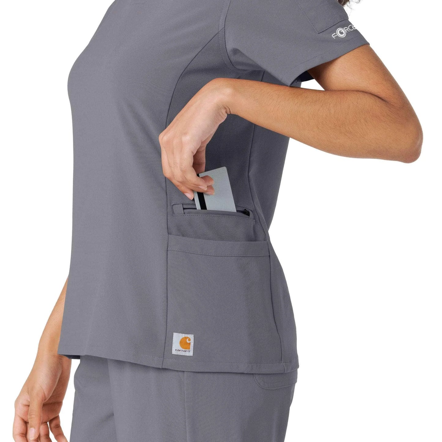 Women's Force Cross-Flex Knit Panel Scrub Top