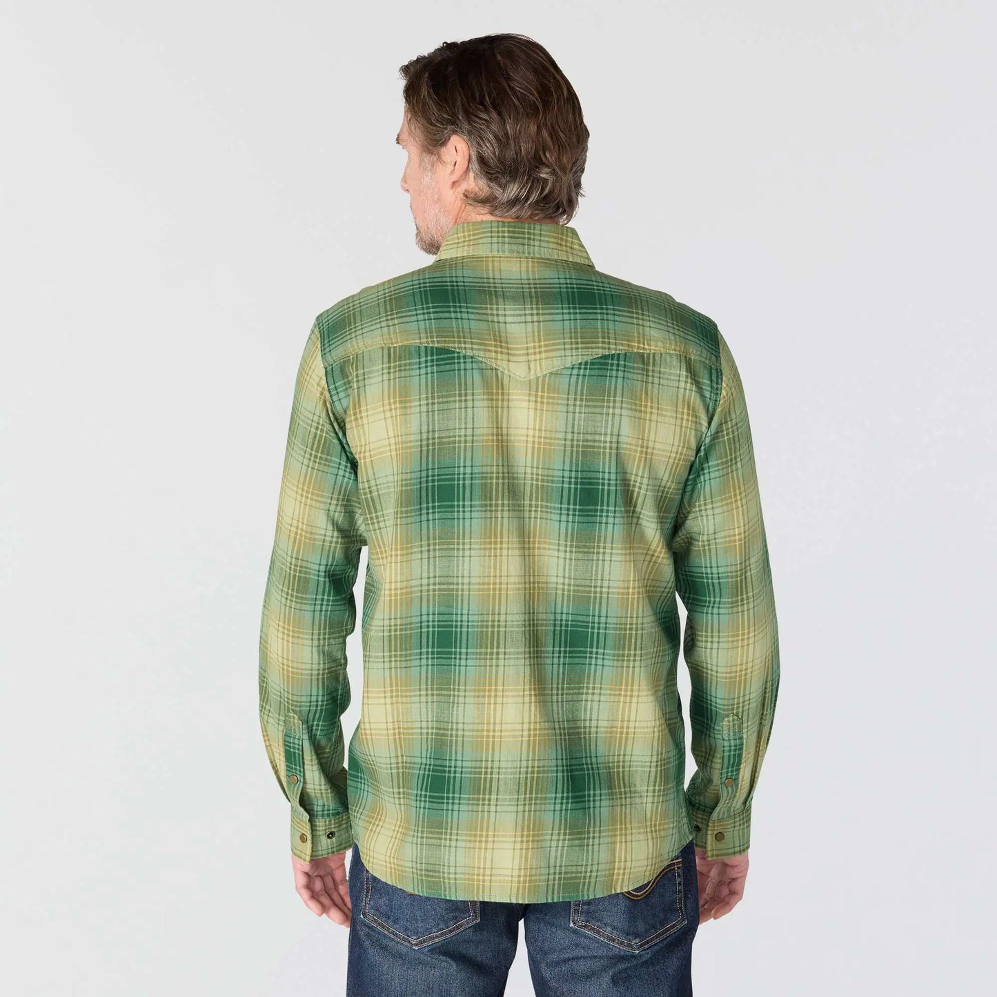 Montana Rugged Flex™ Relaxed Fit Lightweight Long-Sleeve Snap-Front Plaid Shirt