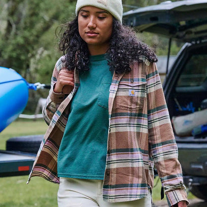 Women's TENCEL™ Fiber Series Relaxed Fit Long-Sleeve Flannel Shirt