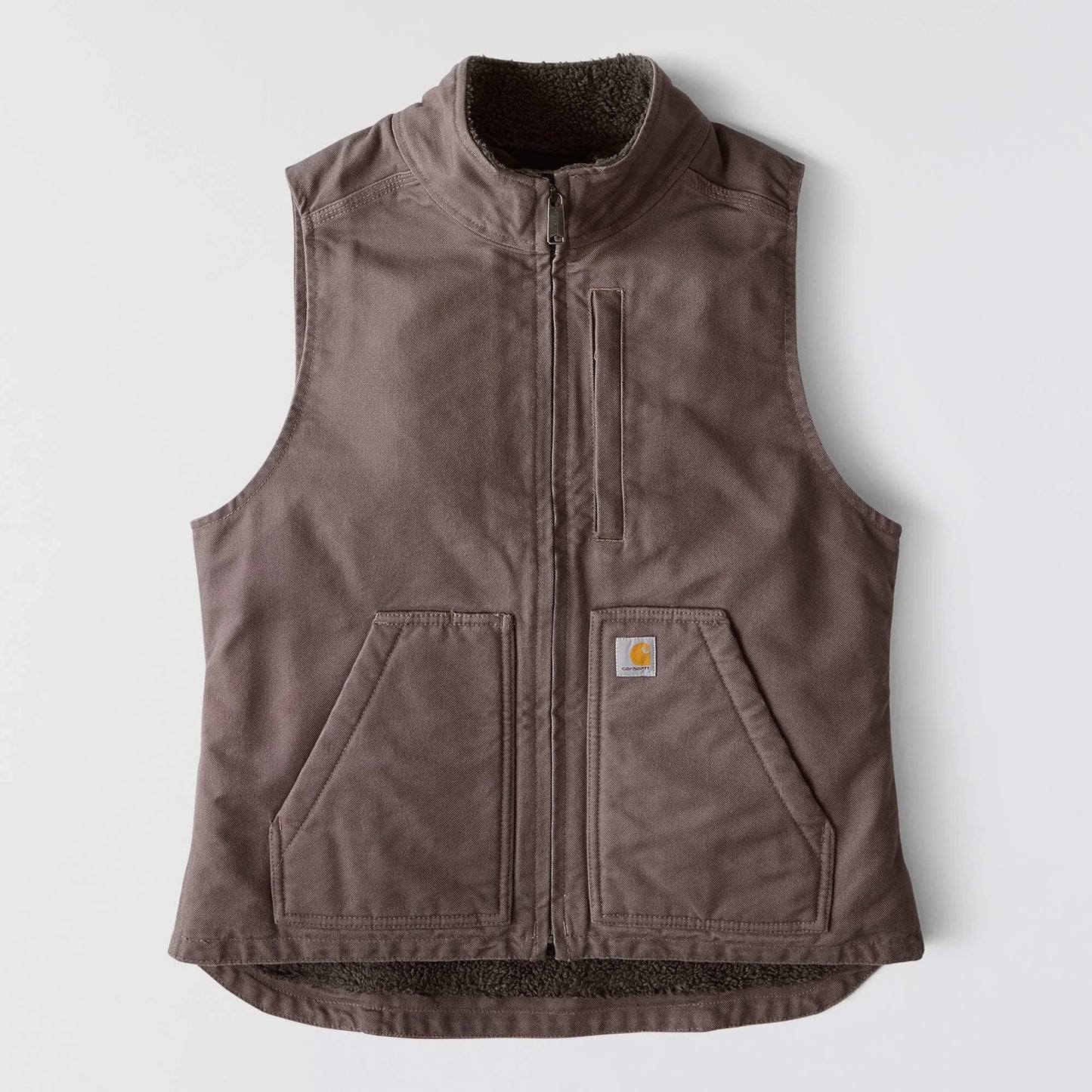 Women's Washed Duck Mock Neck Vest