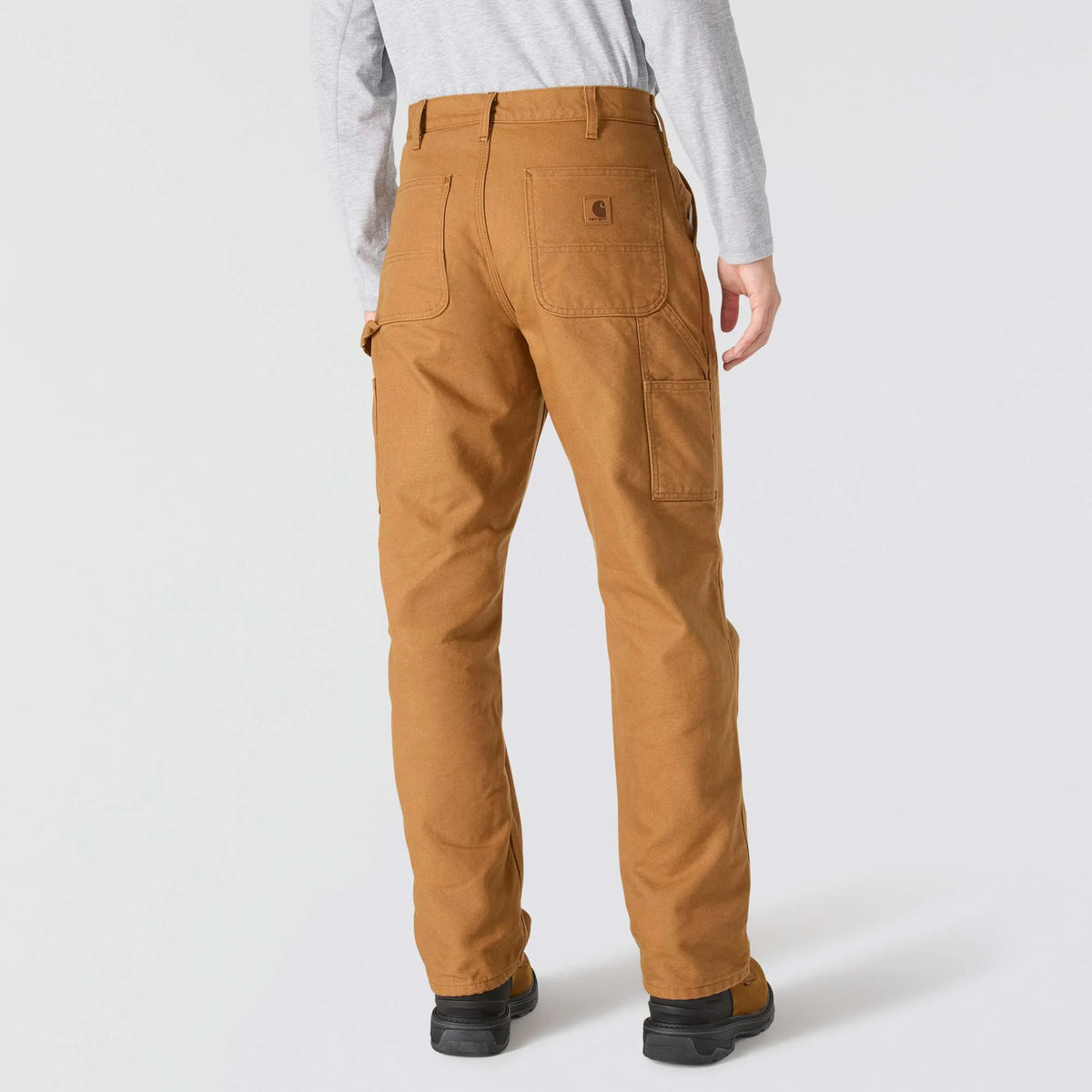 Loose Straight Washed Duck Lined Dungaree