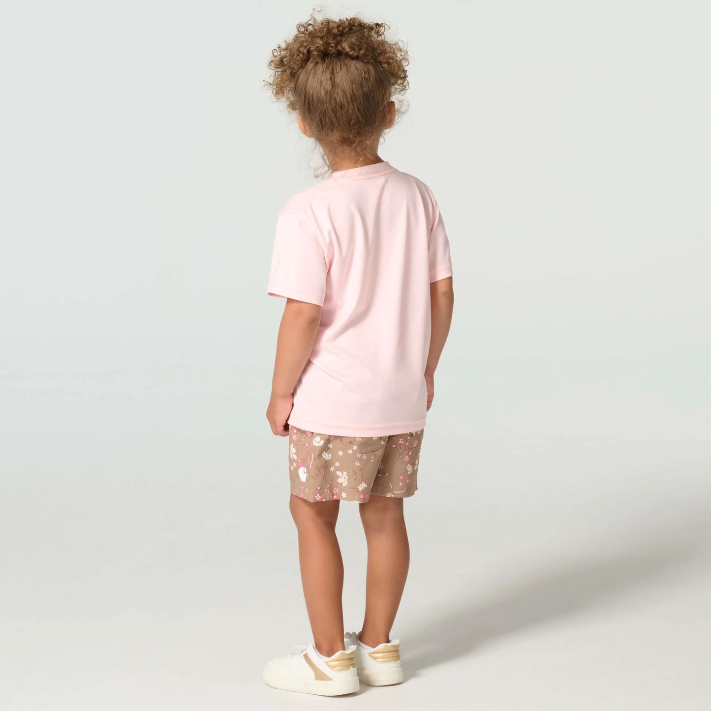 Girls' 2-Piece Short Sleeve Force Sun Defender™ T-Shirt & Elastic Waistband Printed Short Set (Toddler)