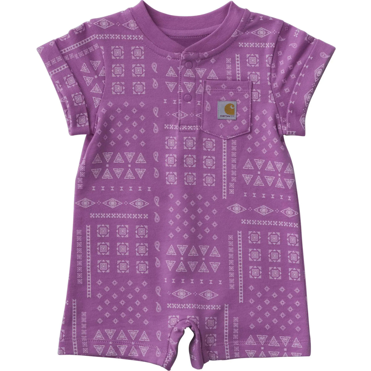Kids' Short Sleeve French Terry Romper (Baby)