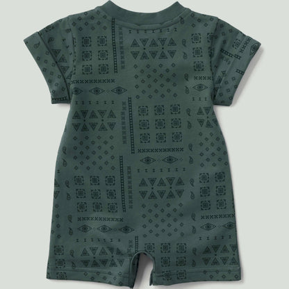 Kids' Short Sleeve French Terry Romper (Baby)