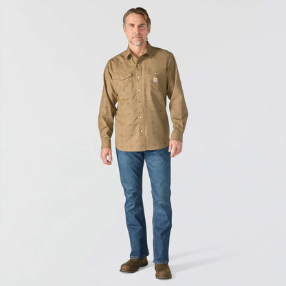 Montana Rugged Flex™ Relaxed Fit Lightweight Long-Sleeve Snap-Front Plaid Shirt