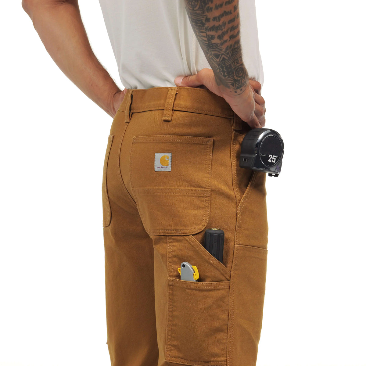 Relaxed Straight Rugged Flex™ Duck Double-Front Dungaree